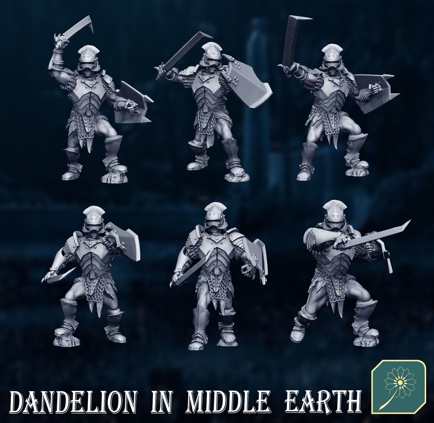 Half Orc of Forked Fortress - Sword and Shield